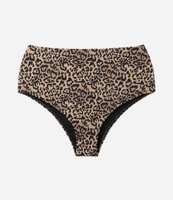 Biquíni Calcinha Hot Pants em Poliamida com Estampa Animal Print Onça Curve & Plus Size