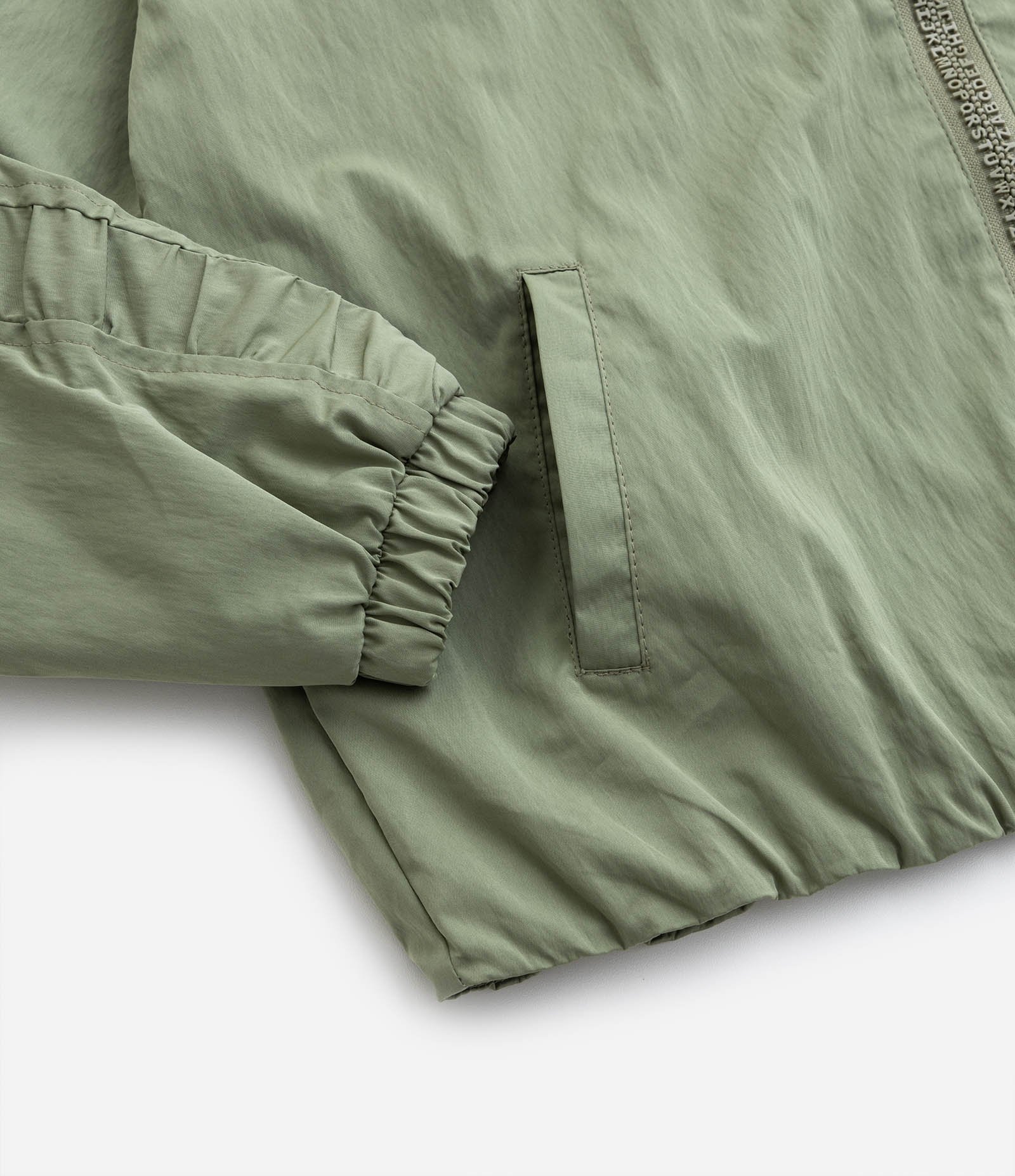 Jaqueta Quebra Vento Infantil com Recorte Franzido - Tam  5 a 14 Anos Verde 6