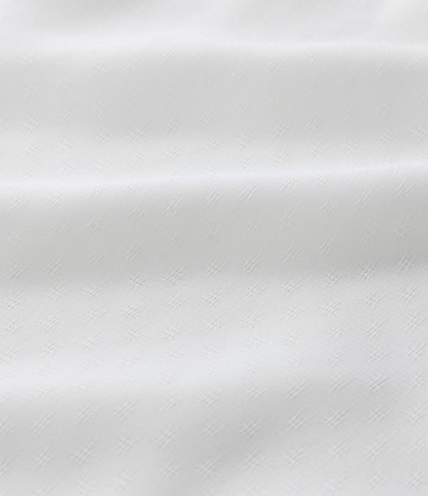Saída de Praia Calça Pantalona em Crepe Transparente Curve & Plus Size Off White 6