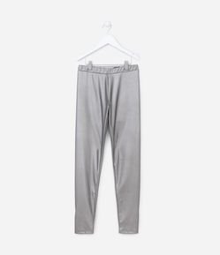 Calça Legging Infantil em PU - Tam 5 a 14 anos