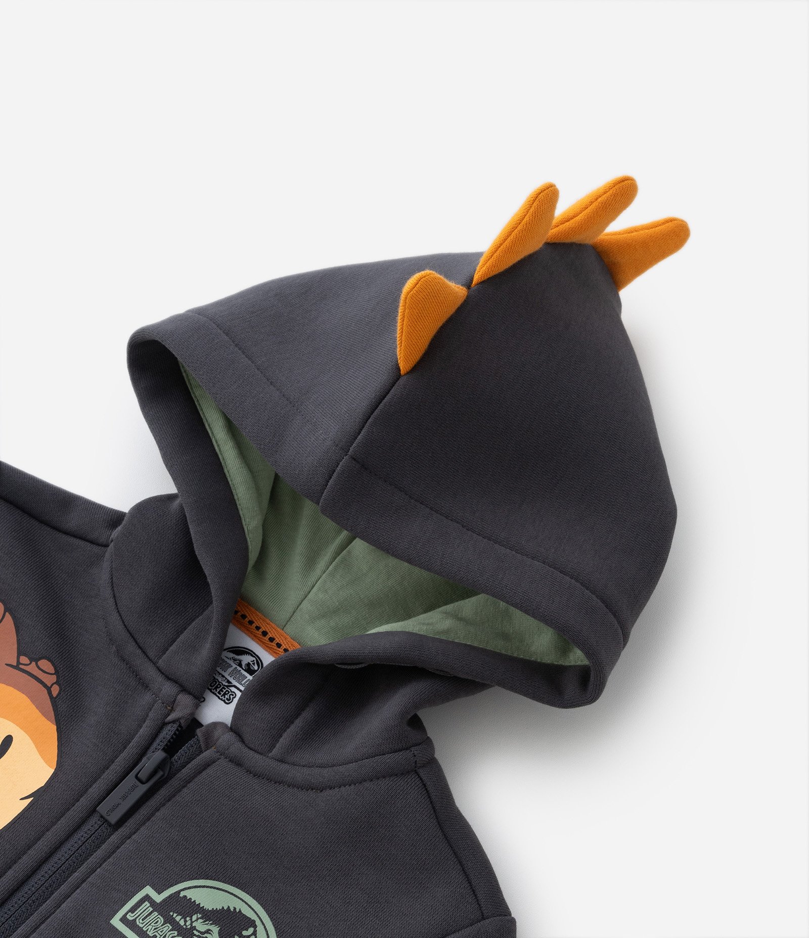 Conjunto Longo Infantil com Estampa do Jurassic Baby - Tam 2 a 5 anos Cinza 6