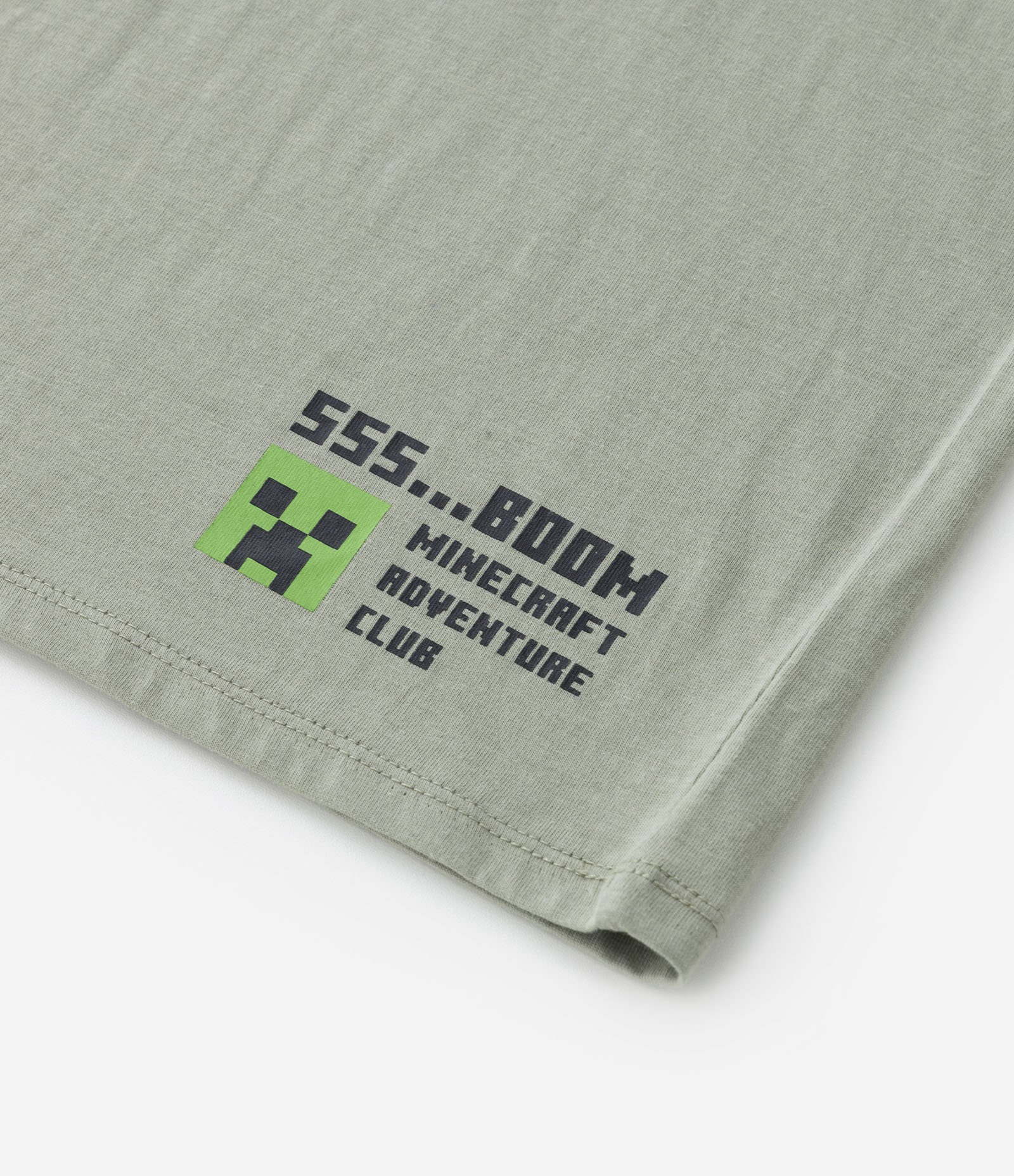 Camiseta Infantil com Estampa em Auto Relevo Minecraft - 5 a 14 anos Verde 4