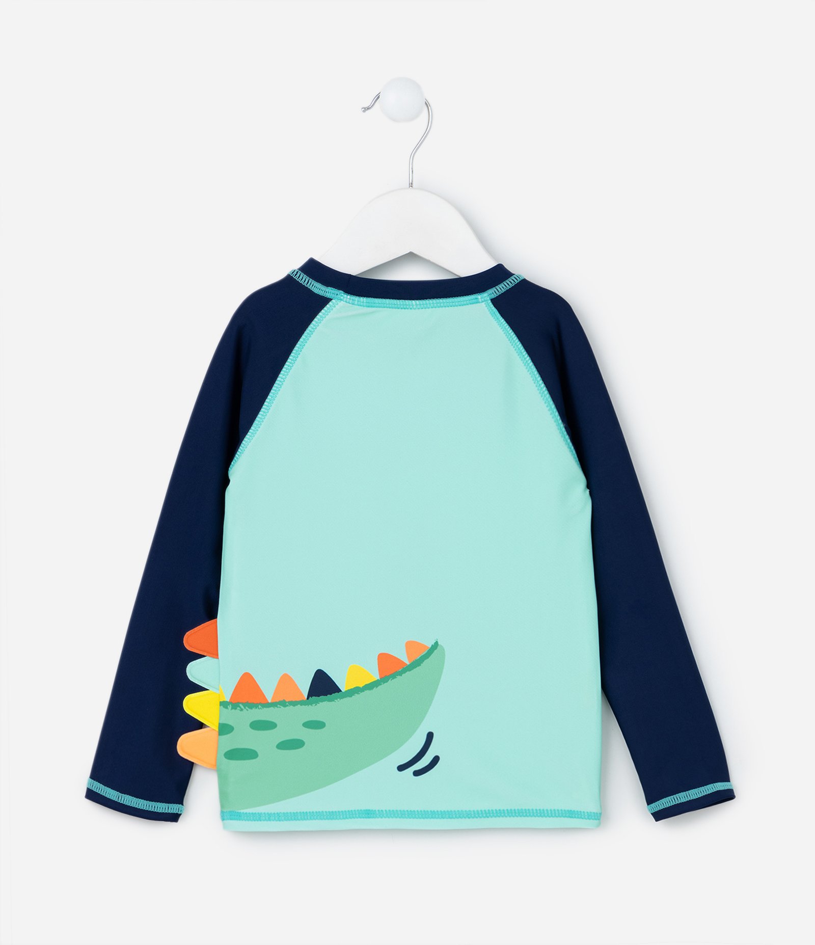 Conjunto de Praia Infantil com Proteção UV e Estampa Animais - Tam 1 a 4 anos Azul 3