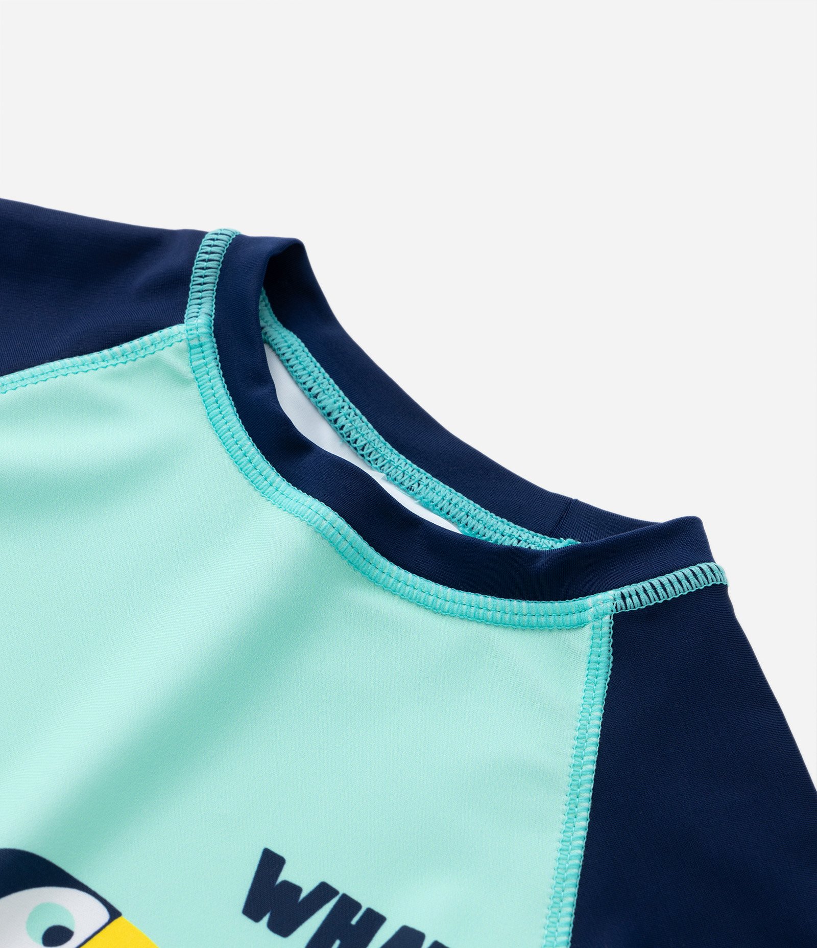 Conjunto de Praia Infantil com Proteção UV e Estampa Animais - Tam 1 a 4 anos Azul 7