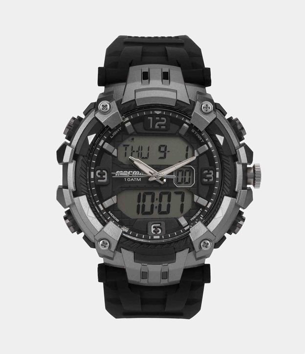 Relógio Mormaii Anadigi com Pulseira em Silicone com Caixa em Policarbonato MOID0960 8F