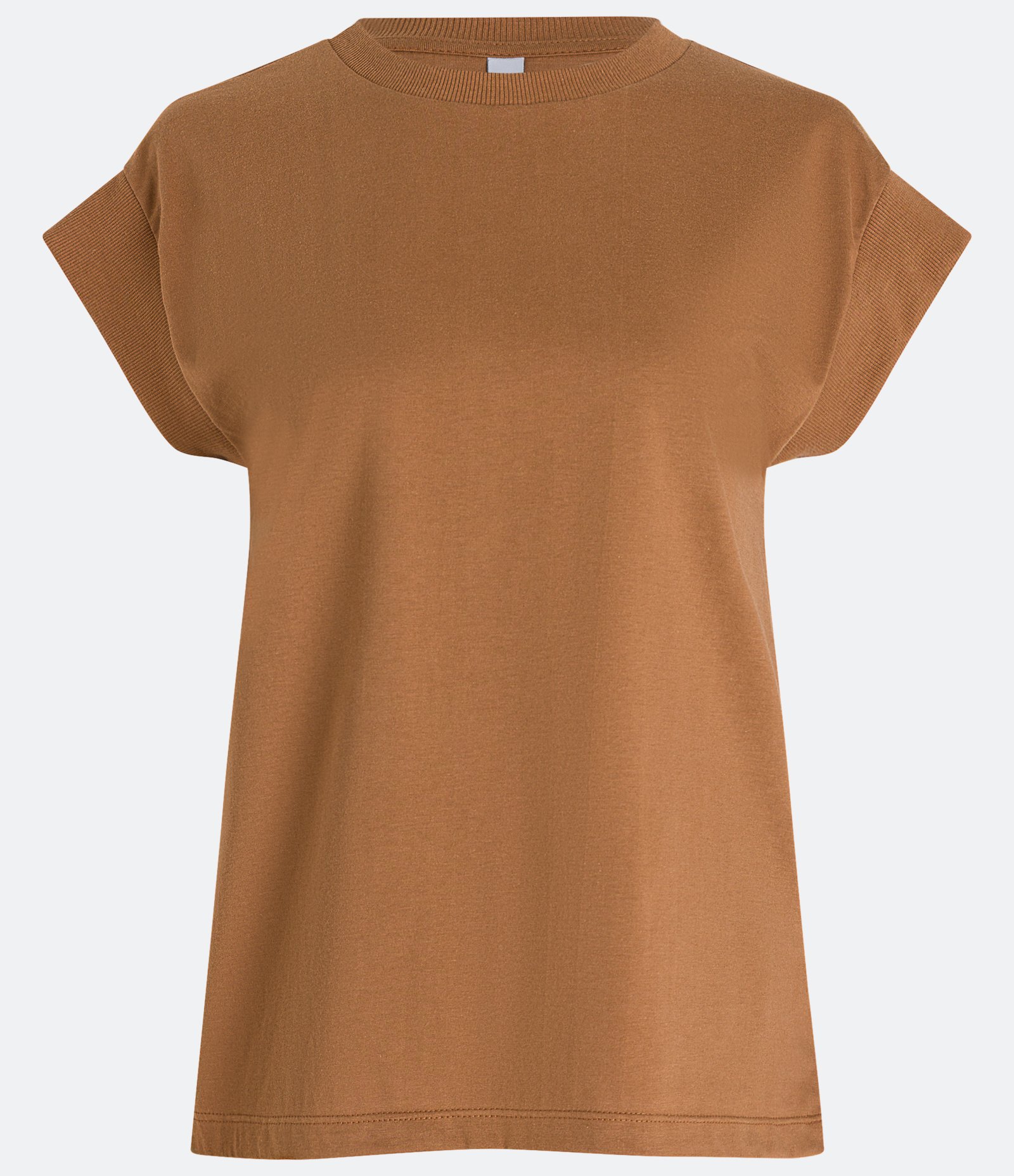 Blusa em Meia Malha com Ribana na Manga Curta 6