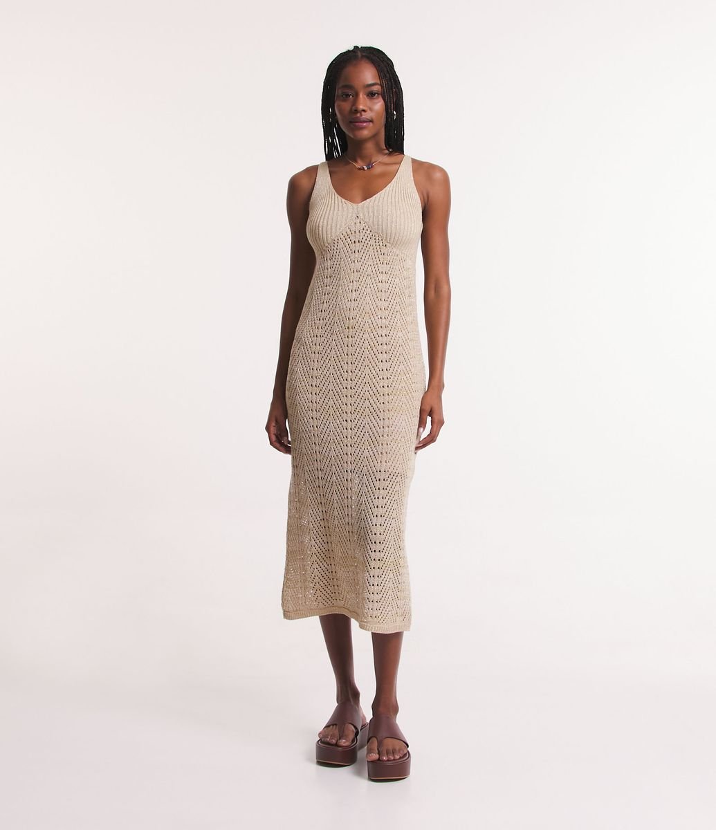 Robe Midi Privacy Please - Rose Poussiéreux - Sans Manches - Taille S - Neuve Sans étiquettes