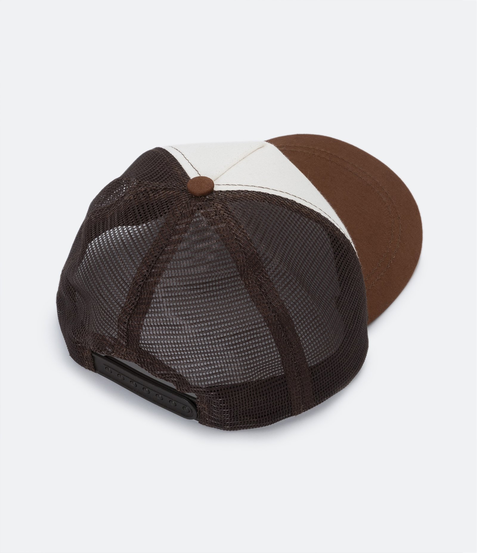 Boné Aba Curva Infantil em Sarja com Telinha e Silk com Bordado de Urso Bege 2