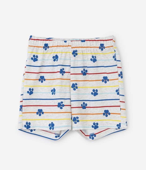 Pijama Curto Infantil em Meia Malha com Estampa da Patrulha Canina - Tam 2 ao 4 anos Bege 6
