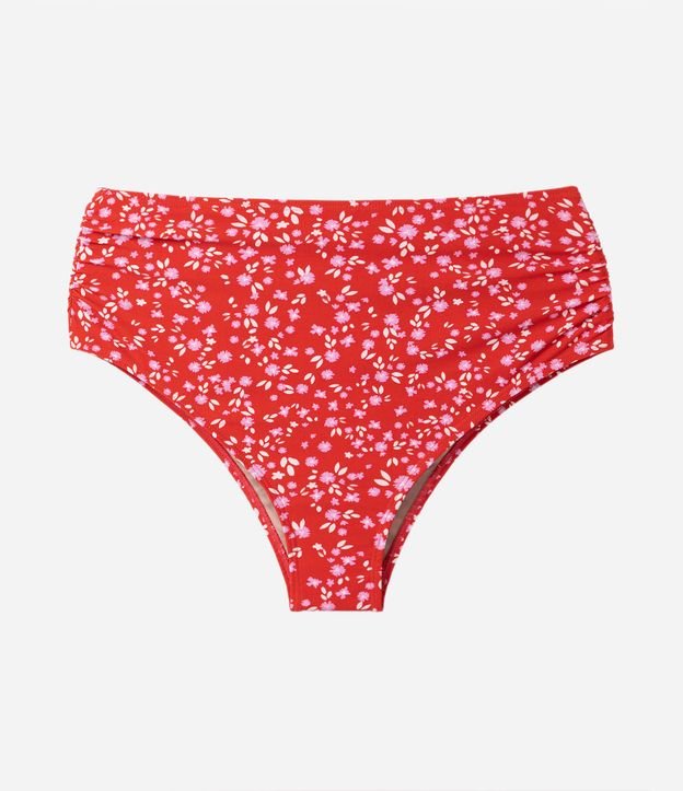 Biquíni Calcinha Hot Pants Estampa Floral Liberty Curve & Plus Vermelho 4