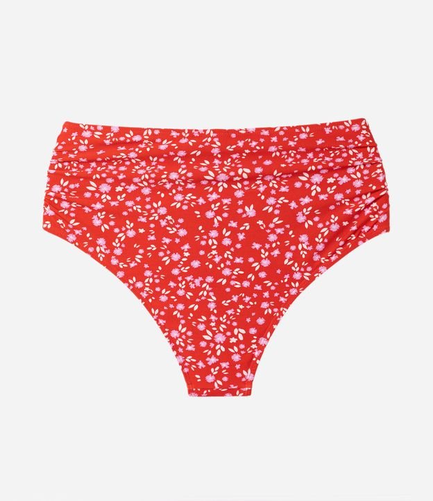 Biquíni Calcinha Hot Pants Estampa Floral Liberty Curve & Plus Vermelho 5