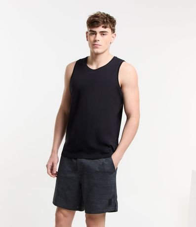 Regata Esportiva em Algodão Peruano com Gola Redonda Regata Esportiva em Algodão Peruano com Gola Redonda