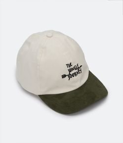 Boné Infantil com Aba Curva e Bordado Frontal Jungle Journey