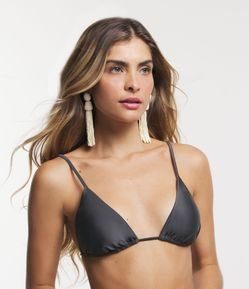 Biquíni Top Cortininha em Poliamida com Alças Regulável