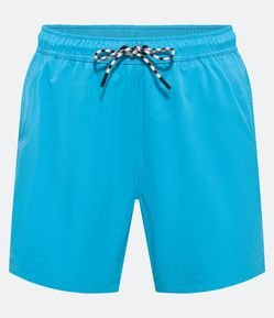 Bermuda de Banho em Microfibra com Costura Aparente