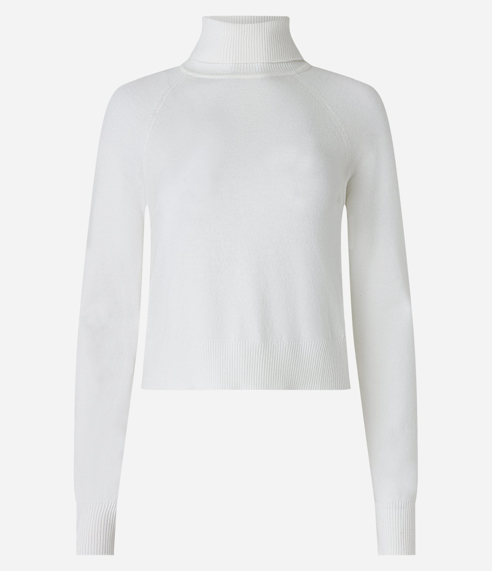 Blusa em Tricô com Gola Alta e Manga Longa Branco 6