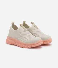 Tênis Infantil Calce Fácil com Glitter e Sola LED - Tam 22 ao 28