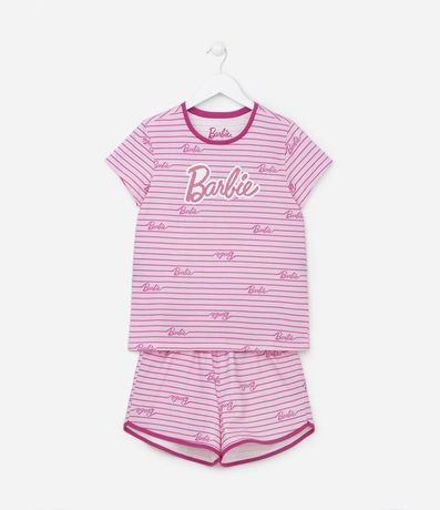 Camisola Infantil Sem Manga Tule Barbie Tam 4 a 10