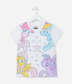 Camiseta Infantil com Estampa My Little Poney - Tam 3 a 10 Anos