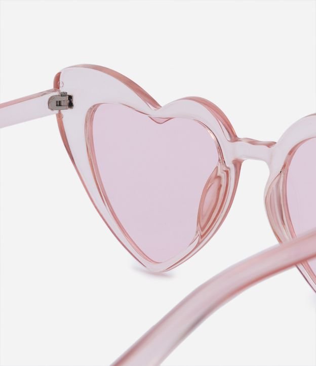 Óculos de Sol Coração com Lentes Rosa Rosa 4