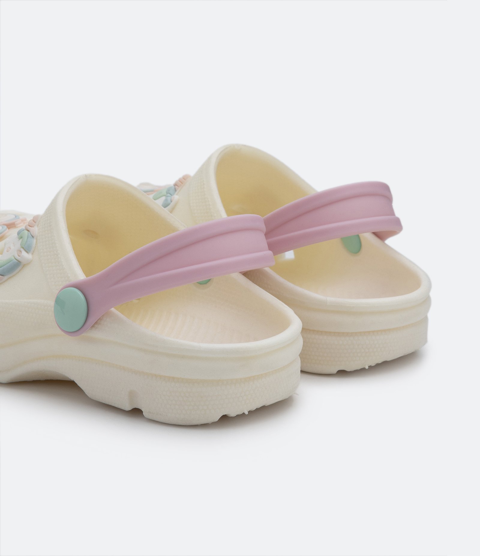 Sandália Infantil Babuche com Patches de Unicórnio - Tam 20 ao 33 Bege 3