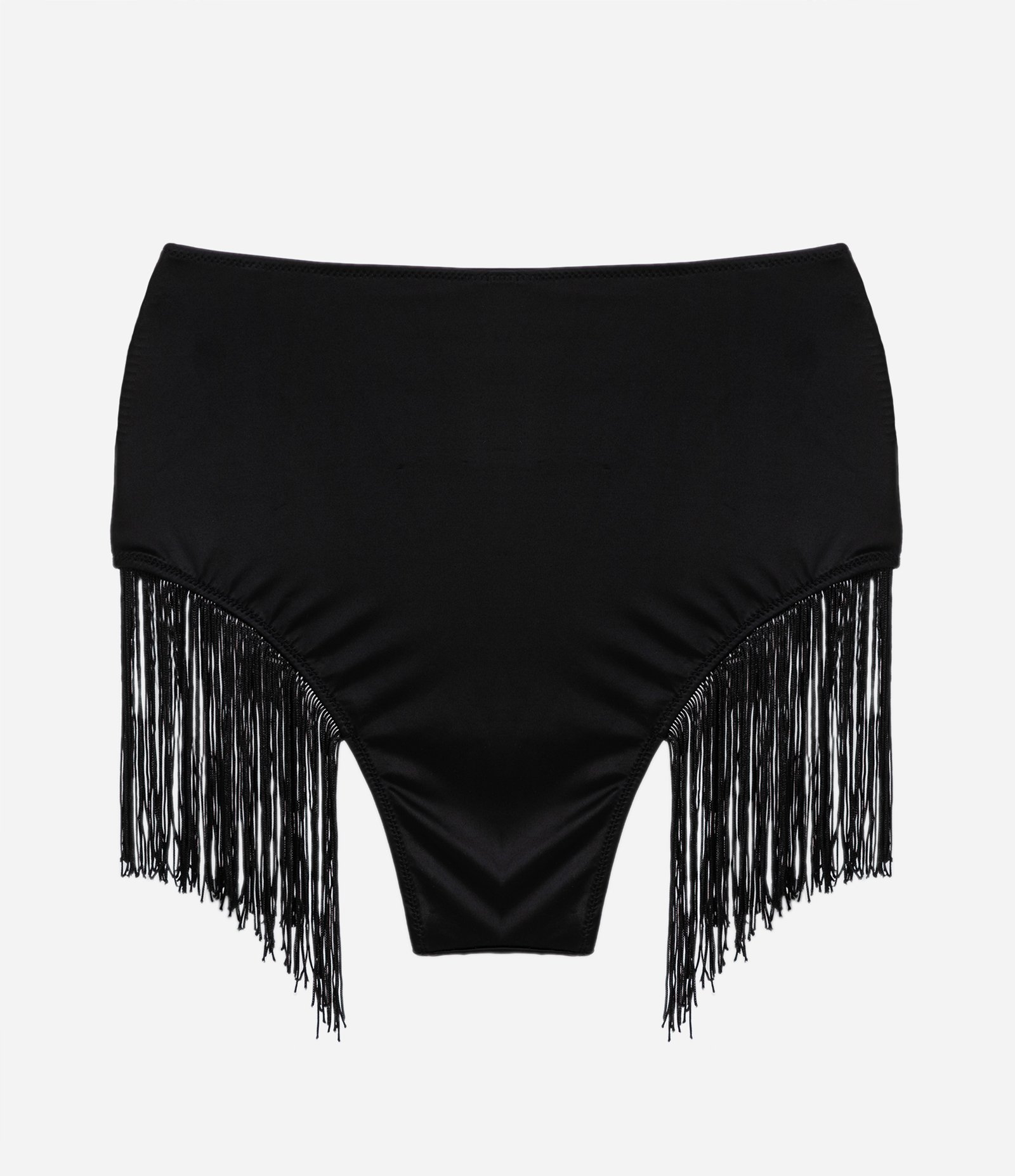 Calcinha Alta em Microfibra com Strass e Franjas 5