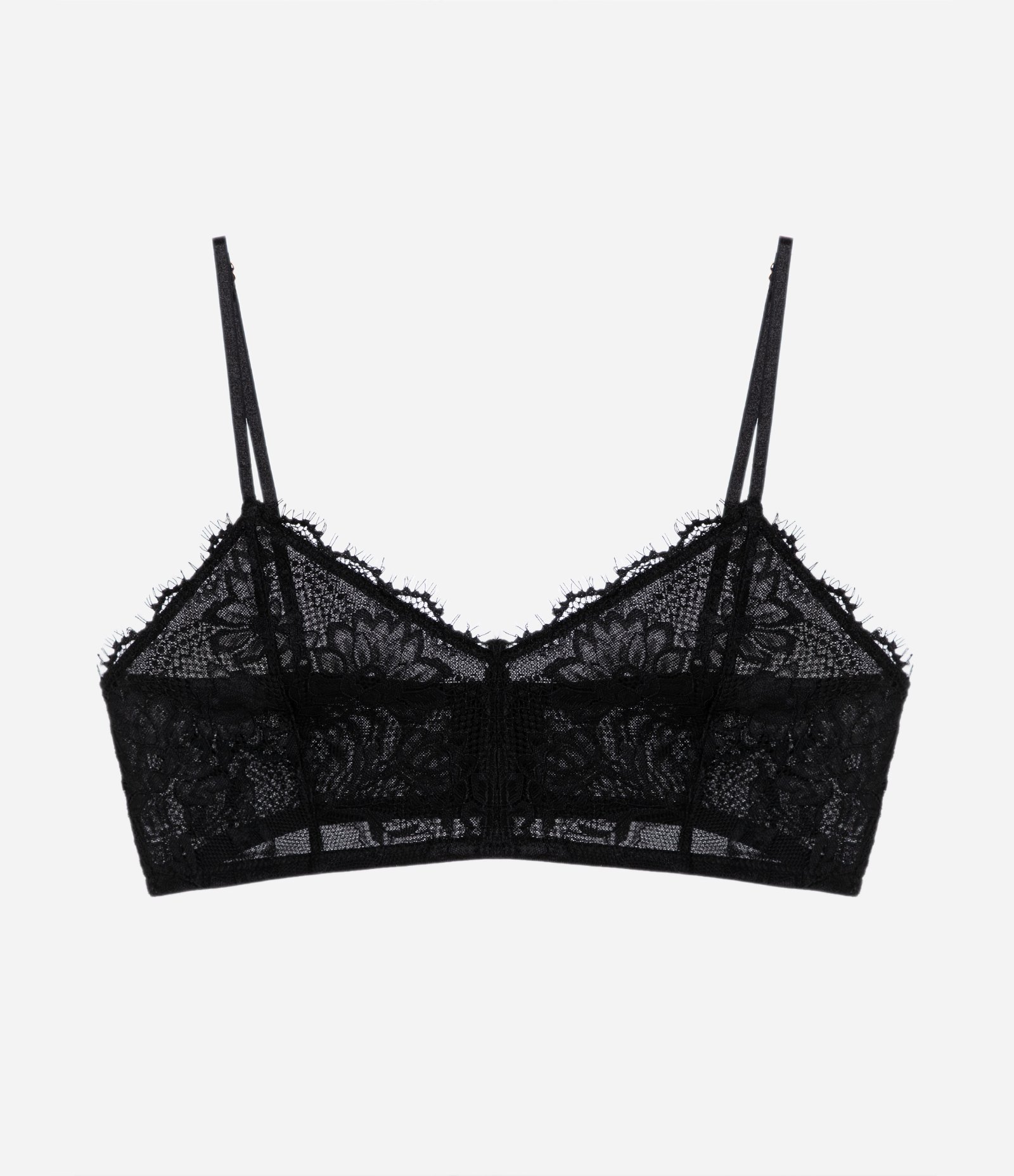 Sutiã Top Sem Bojo Sem Aro em Renda Floral 5