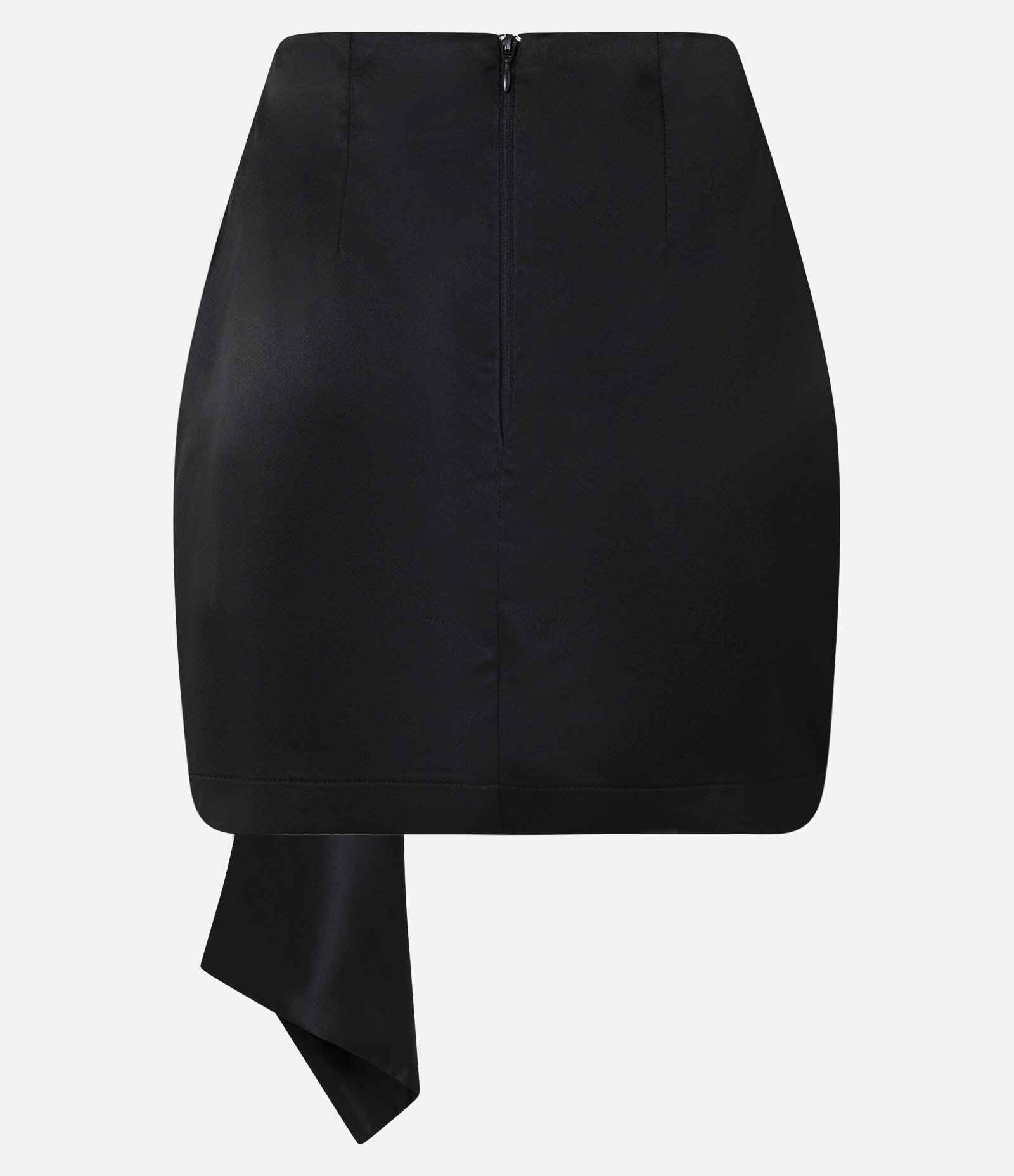 Saia Curta em Alfaiataria com Ponta Longa Preto 2