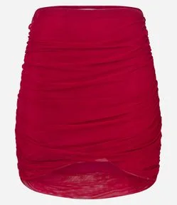 Saia Curta em Tule com Franzidinhos Levanta Bumbum