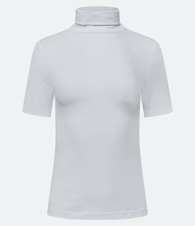 Camiseta Térmica Esportiva com Zíper na Gola e Recortes Preto