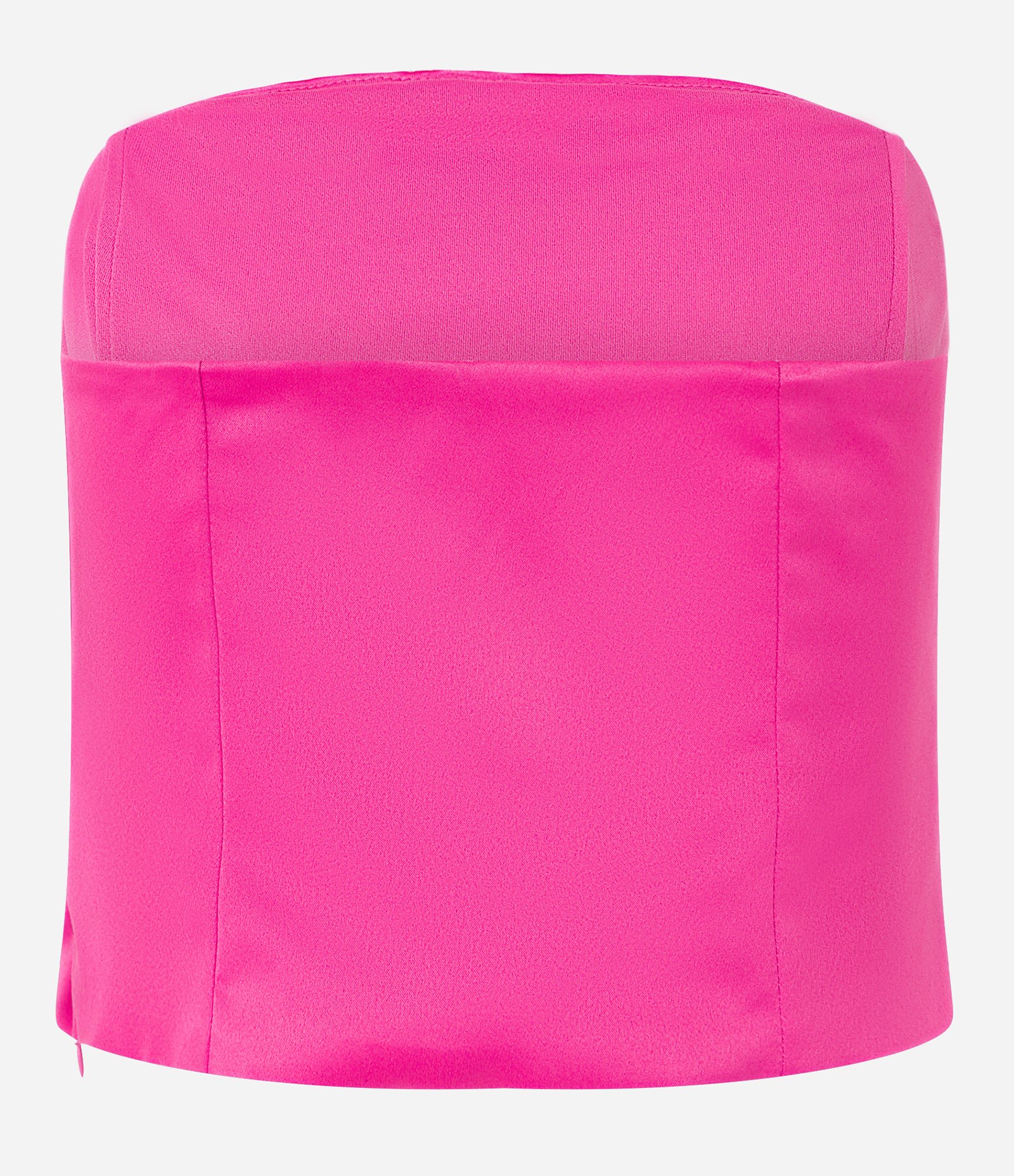 Blusa Acetinada com Decote Tomara que Caia Arredondado 6