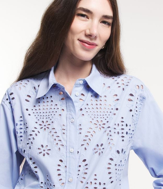  Camisa de algodón con botones para mujer, básica