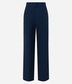 Calça Wide Leg em Alfaiataria com Cós Transpassado