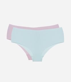 Kit 02 Calcinhas Caleçon em Poliamida com Corte a Fio Trifil