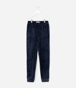 Calça Jogger Infantil em Plush com Forro Quentinho - Tam 5 a 14 Anos