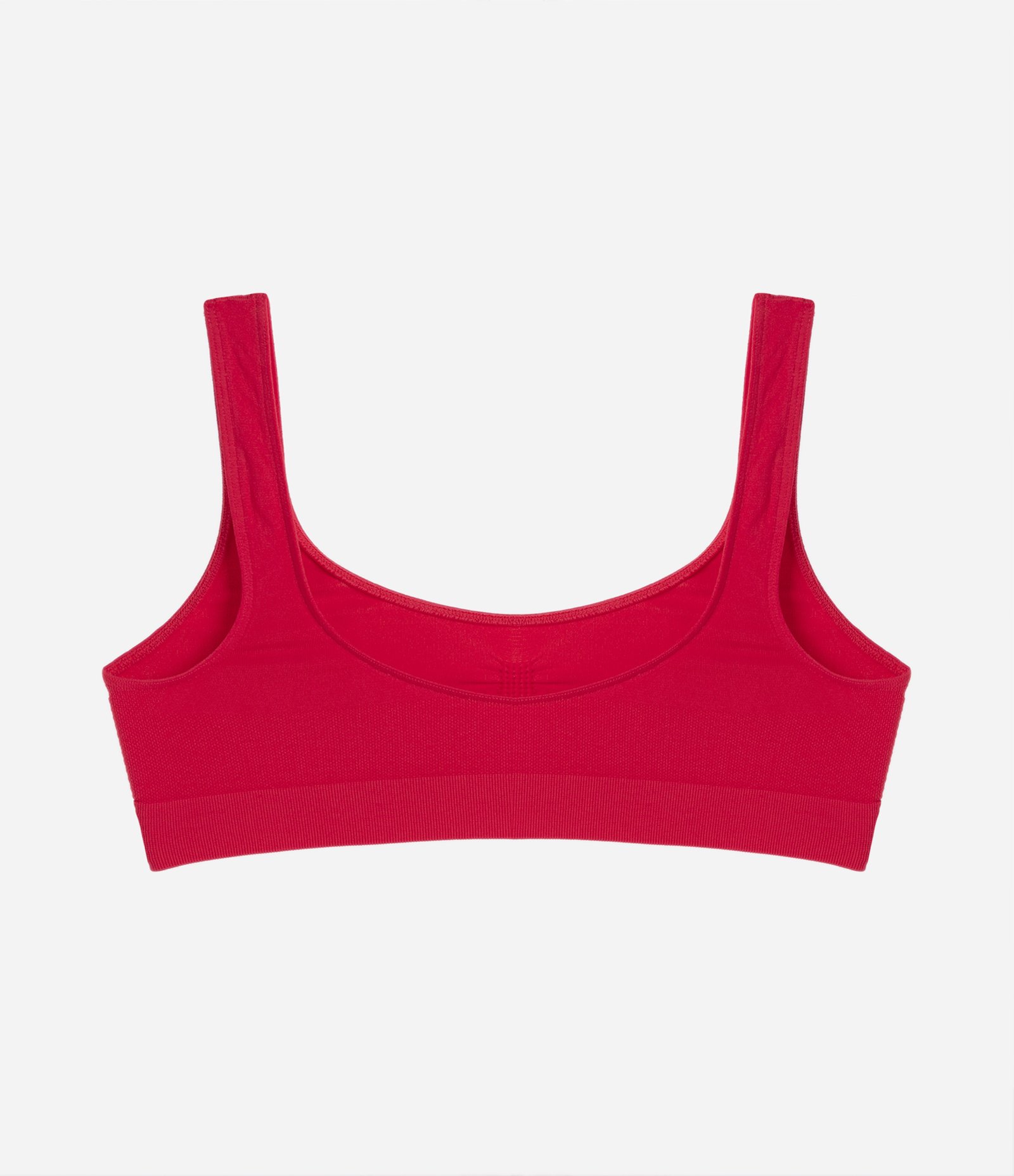 Sutiã Alongado em Microfibra com Franzido e sem Costura Trifil Vermelho 6