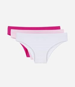 Kit 03 Calcinhas Tanga em Poliamdia Sem Costura com Lateral Média Trifil