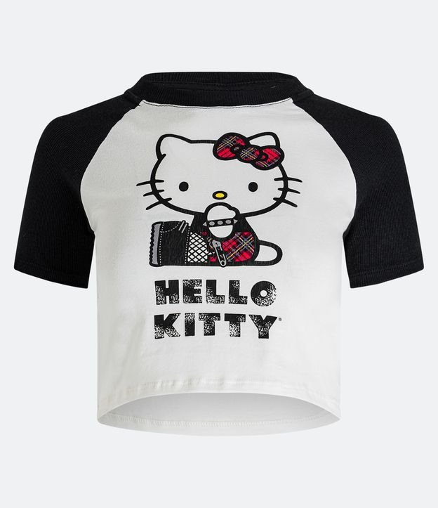 Camiseta cropped hello kitty