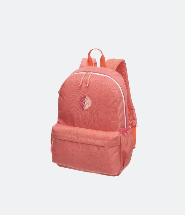 Mochila Escolar Infantil com Patch Frontal