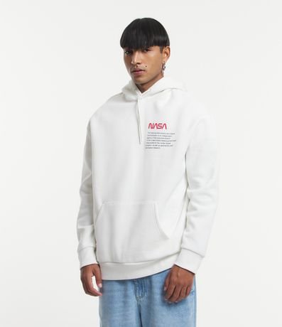 Blusão Comfort em Moletom com Forro em Fleece e Estampa Nasa