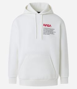 Blusão Comfort em Moletom com Forro em Fleece e Estampa Nasa