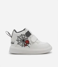 Tênis Abotinado Infantil com Estampa de Teia - Tam 22 ao 30