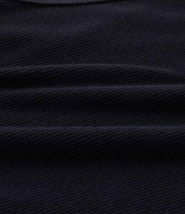 Blusa Regata Cropped em Ribana com Detalhe na Barra Curve & Plus Size Preto 8