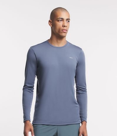 Camiseta Esportiva Dry Fit com Respirador e Estampa no Peito Menor preço em Camiseta Esportiva Dry Fit com Respirador e Estampa no Peito