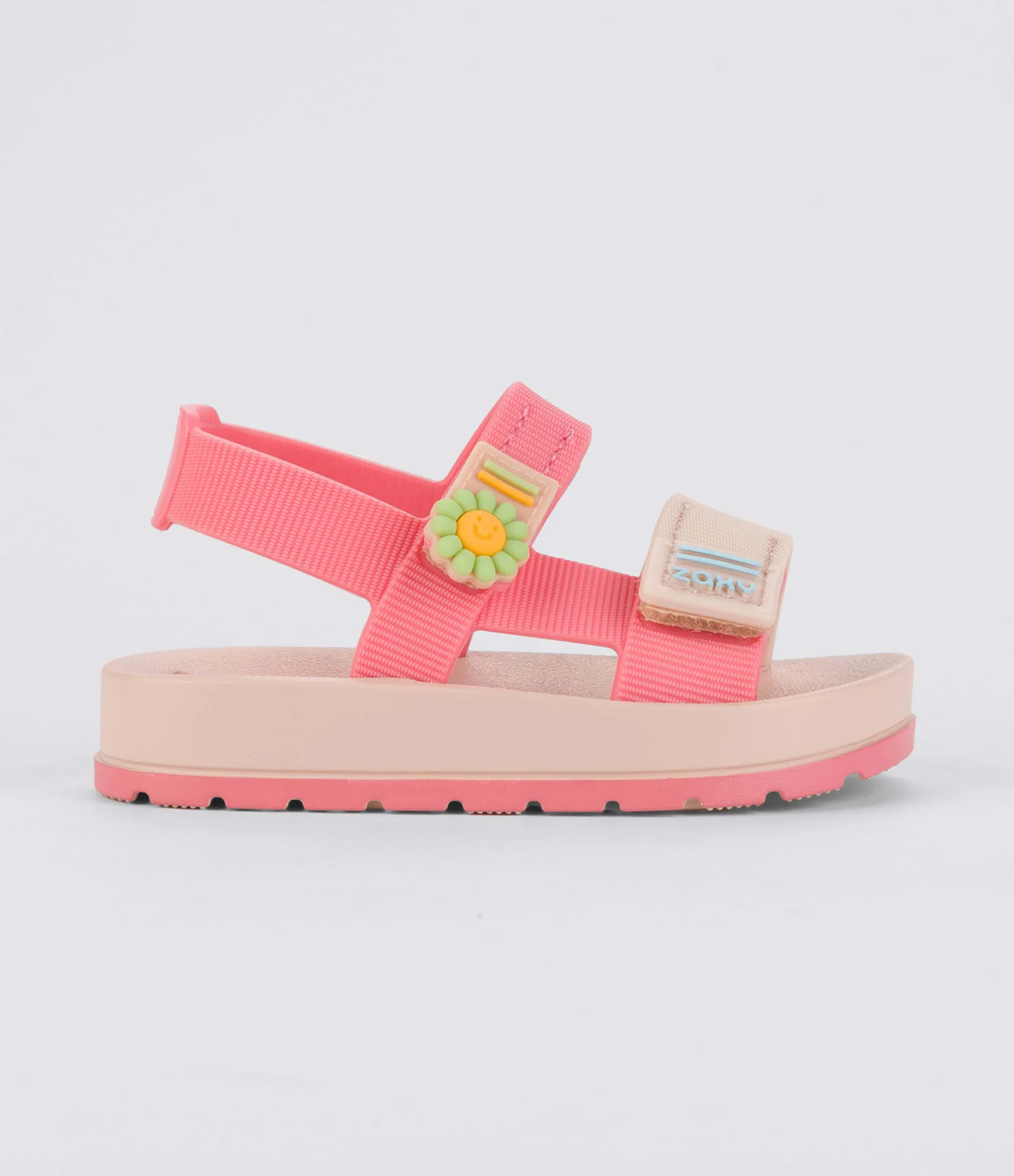 Sandália Infantil com Fechamento por Velcro Zaxy - Tam 19 ao 27 Nude 2