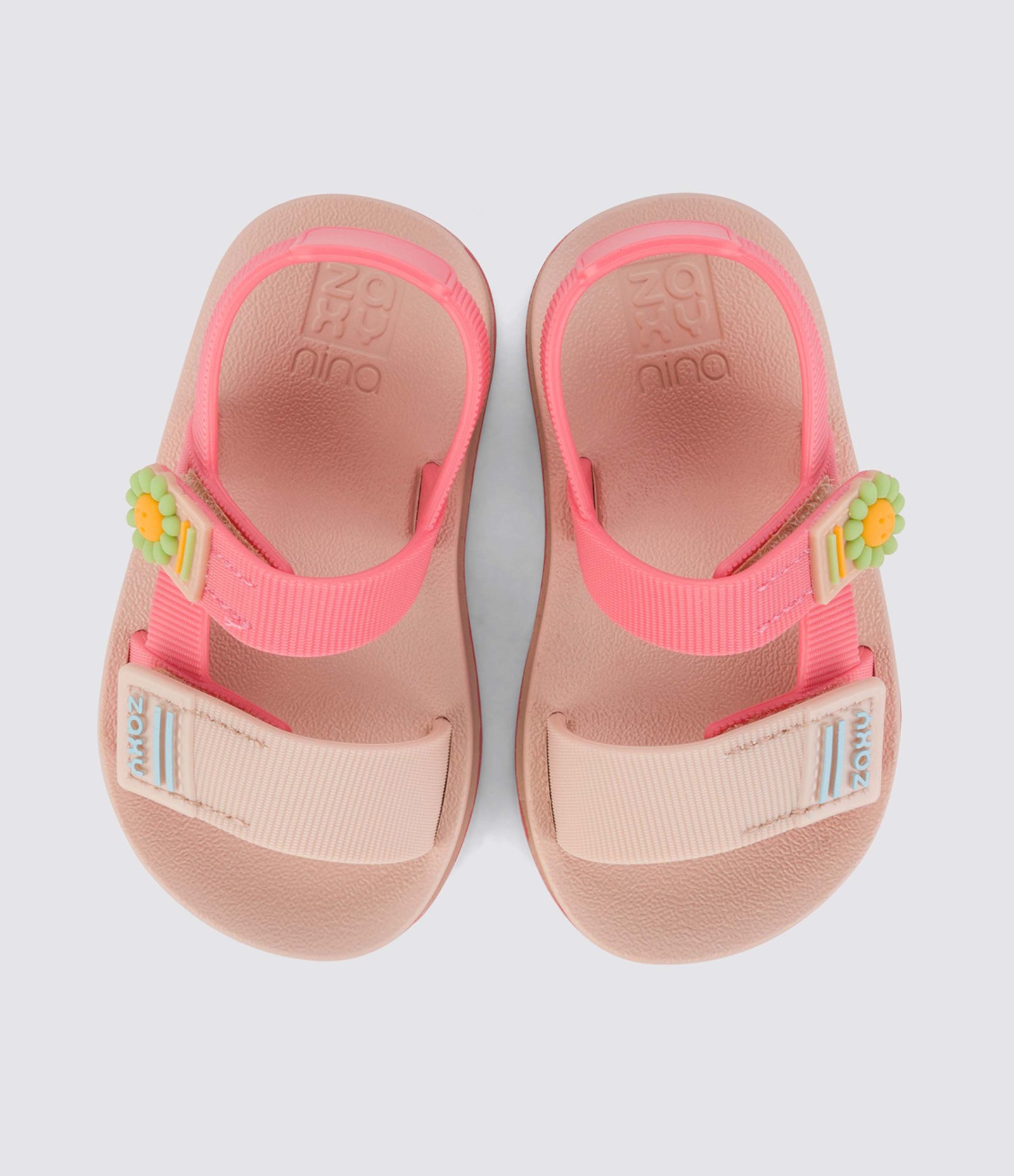 Sandália Infantil com Fechamento por Velcro Zaxy - Tam 19 ao 27 Nude 3