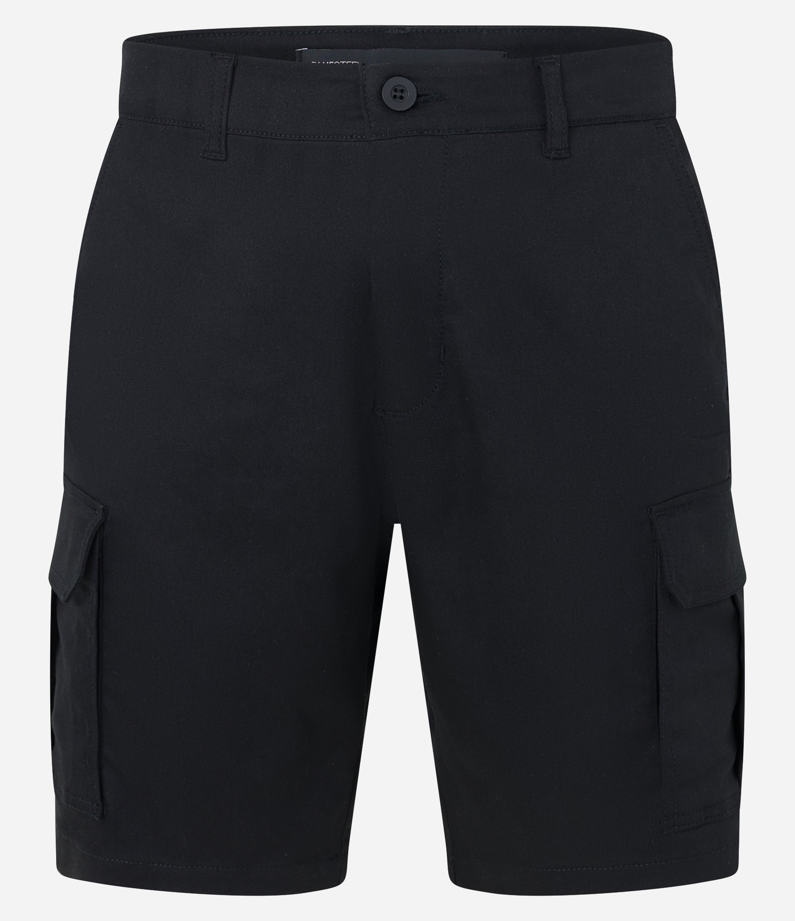 Bermuda Cargo em Sarja com Bolsos Laterais Preto 5