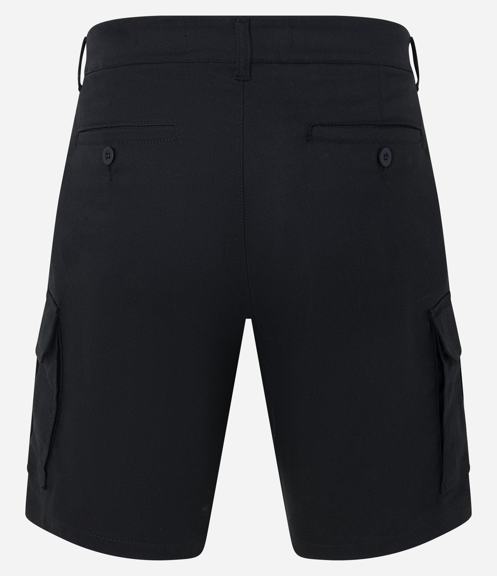 Bermuda Cargo em Sarja com Bolsos Laterais Preto 6