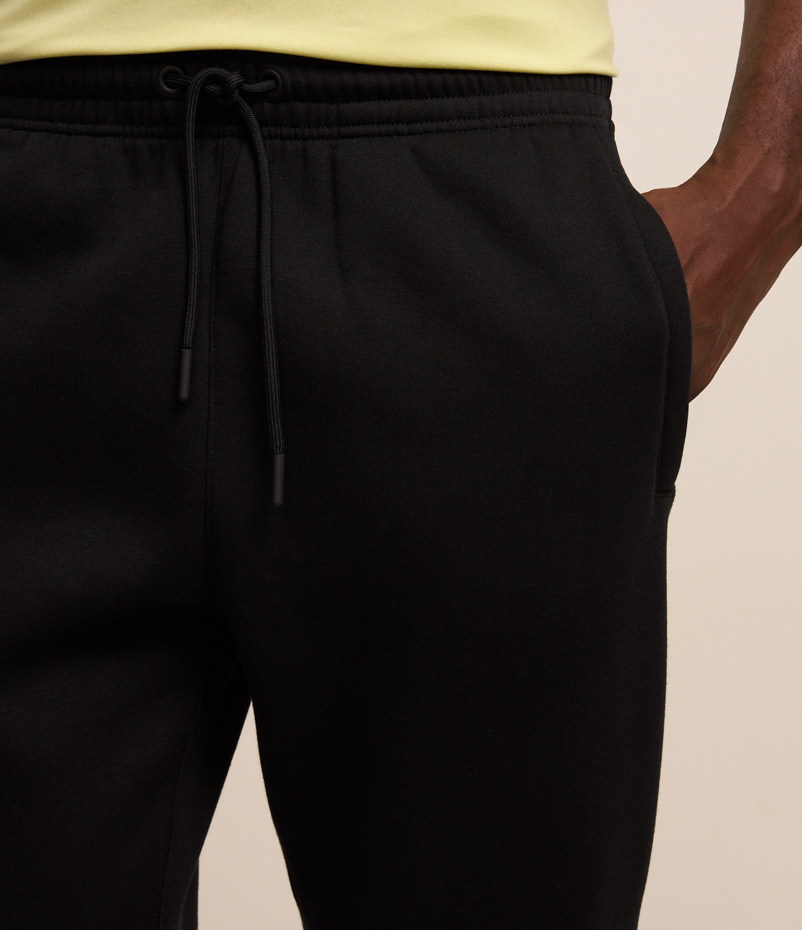Calça Esportiva Básica em Moletom com Forro Preto 4