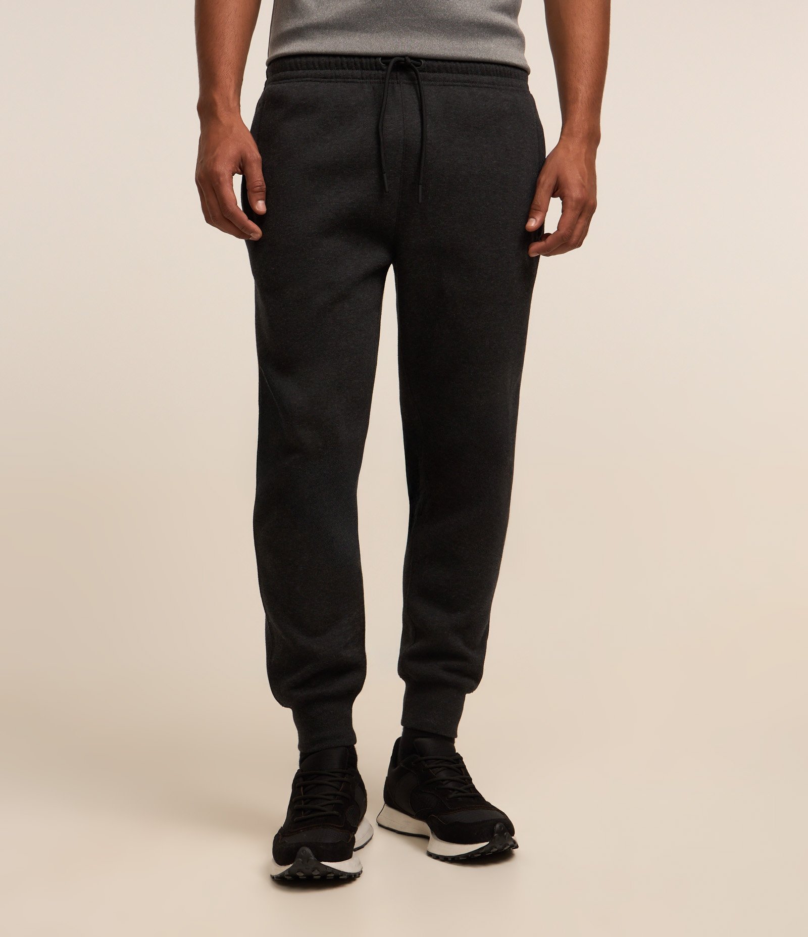 Calça Esportiva Básica em Moletom com Forro Cinza 2